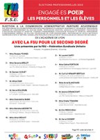 Les candidat.es de la FSU à la CAPA
