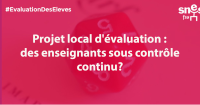 Bac Blanquer. Projet Local d'Évaluation (PLE)