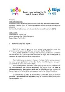 Compte rendu audience Psy EN du 5 février 2018