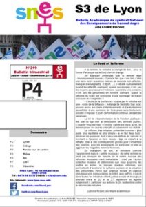 Télécharger le bulletin 219 : septembre 2019