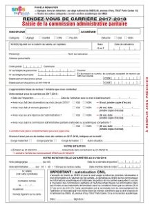 Fiche syndicale : Rendez-vous de Carrière : Saisie de la Commission Paritaire