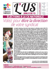 Télécharger le supplément de l'US n°844 : Élections à la CA nationale