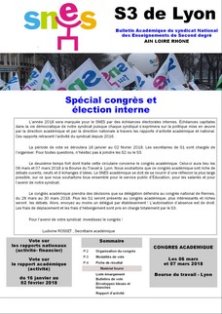 Télécharger la circulaire de S1 : Spécial congrès et élection interne (...)