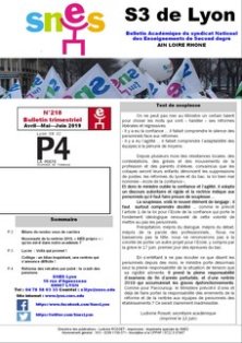 Telecharger le bulletin 218 juin 2019