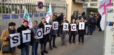 Rassemblement devant le rectorat 22 janvier 2020