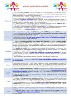 Stagiaires - Agenda de l'année