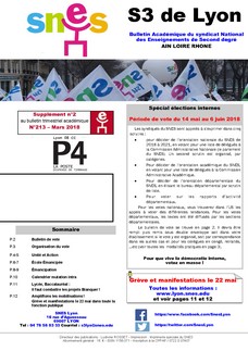 Télécharger la circulaire académique « Spécial élections internes »