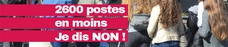 Suppressions de postes !