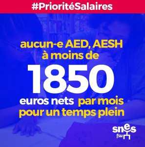 AED-AESH – Primes REP/REP+ et CDI pour les AESH
