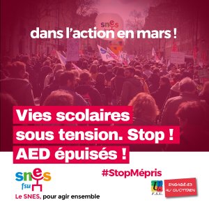 AED mobilisés ! mars 2021