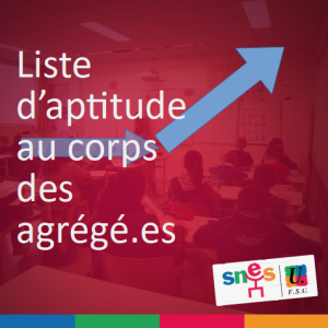 Accès au corps des agrégés par liste d'aptitude - campagne 2025