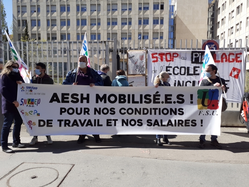 Mobilisation AESH 3 juin - compte rendu de l'audience