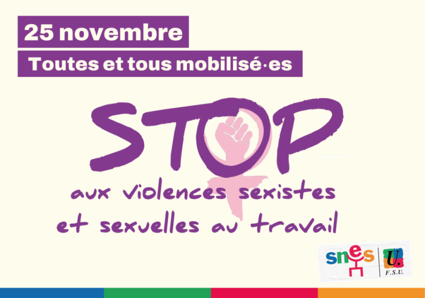 Journée internationale de lutte contre les VSS Manifestations le samedi 22&nbsp;(…)