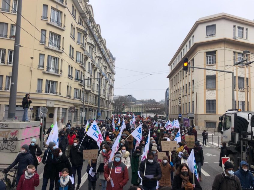 Belle mobilisation sur les salaires, dans l'académie, ce 27 janvier !